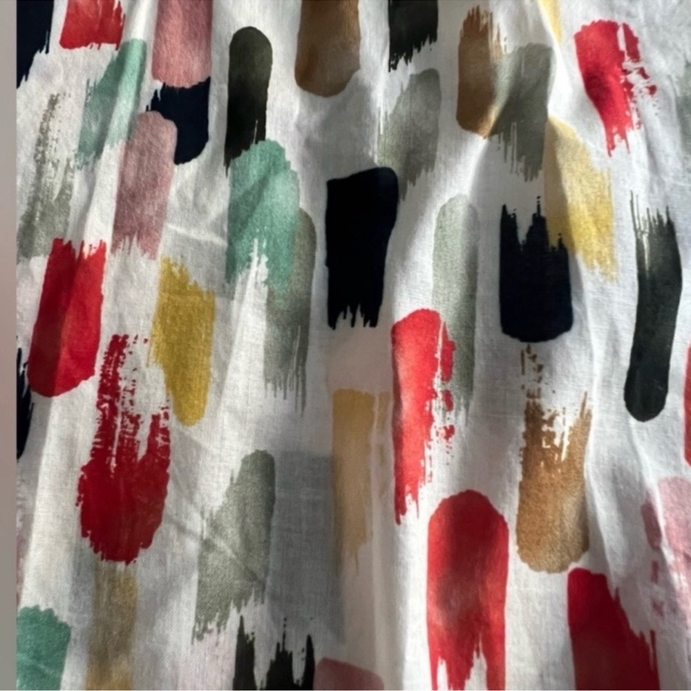 EVA FRANCO ANTHROPOLOGIE KRIZIA TOP IN MULTICOLOR, SIZE L, NWT. - Picture 8 of 11